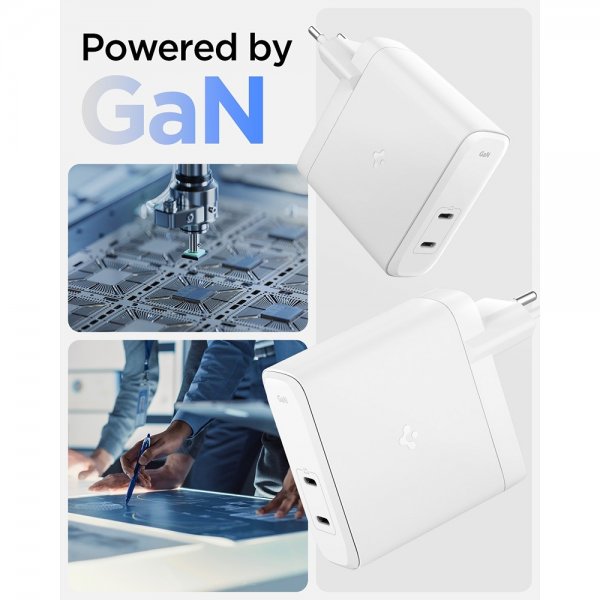 - Laddare - ArcStation Pro GaN Dual Port 140W - Vit