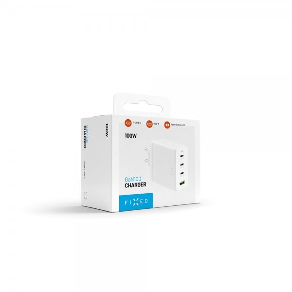 - Laddare - GaN100 3xUSB-C & 1xUSB-A