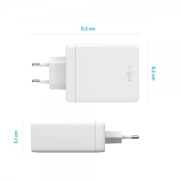 - Laddare - GaN100 3xUSB-C & 1xUSB-A
