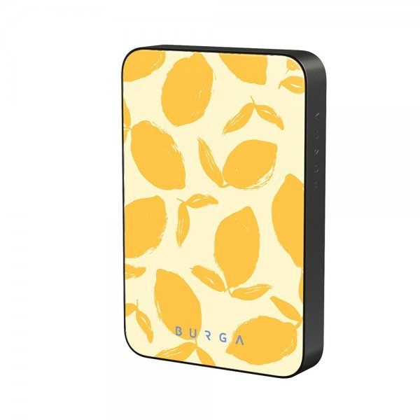 - Powerbank - MagSafe 5000 mAh - Lemon Tart - Metallgrå