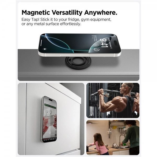 - Mobilhållare - Dual Pop MagSafe - Svart