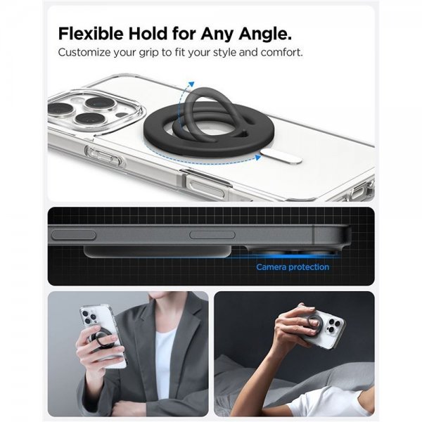 - Mobilhållare - Dual Pop MagSafe - Svart