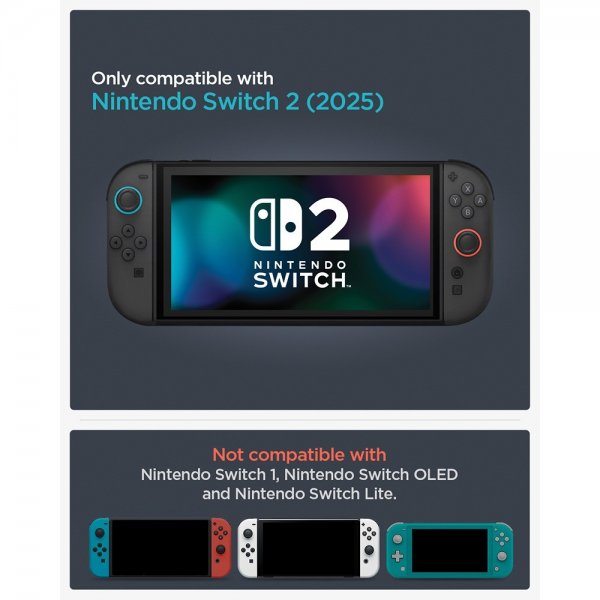 - Nintendo Switch 2 - Skal - Rugged Armor - Matte Black