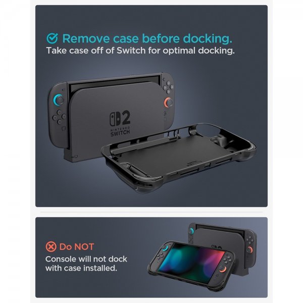 - Nintendo Switch 2 - Skal - Rugged Armor - Matte Black