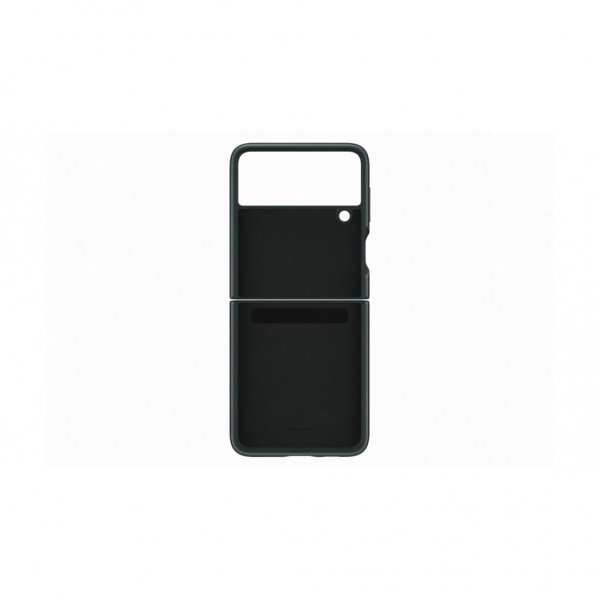 - Samsung Galaxy Z Flip 3 - Skal - Leather Cover - Grön