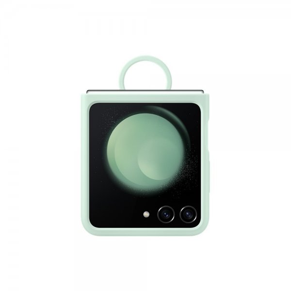 - Samsung Galaxy Z Flip 5 - Skal - Silicone Case with Ring - Mint