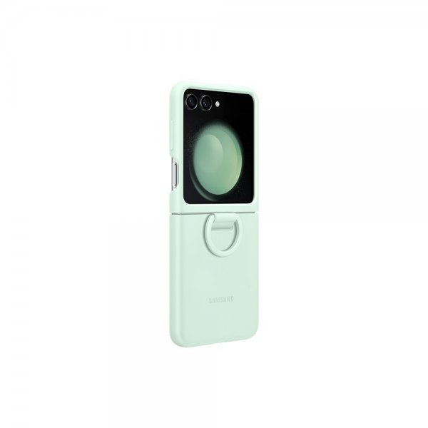 - Samsung Galaxy Z Flip 5 - Skal - Silicone Case with Ring - Mint