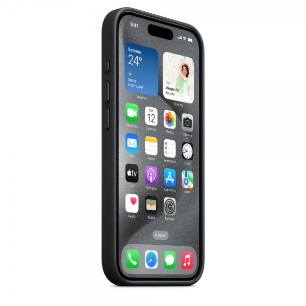 - iPhone 15 Pro Max - Skal - FineWoven MagSafe - Svart