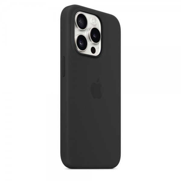 - iPhone 15 Pro Max - Skal - Silikon MagSafe - Svart