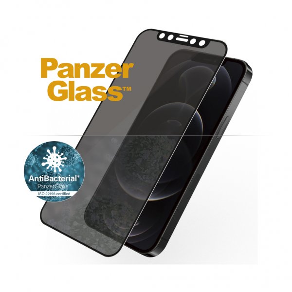 - iPhone 12/iPhone 12 Pro - Skärmskydd - Edge-to-Edge - Privacy