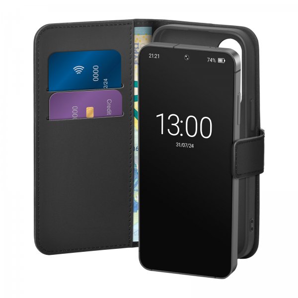 - Samsung Galaxy S26 Plus - Fodral - Wallet Stand - Svart