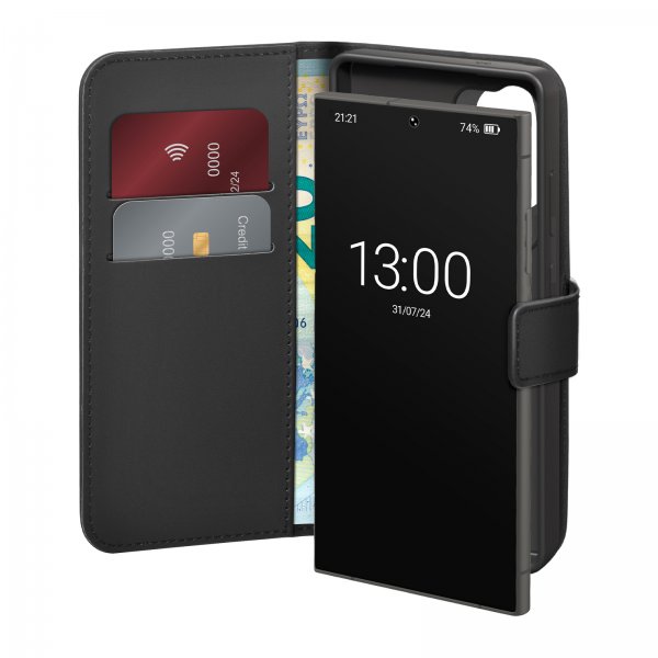 - Samsung Galaxy S26 Ultra - Fodral - Wallet Stand - Svart