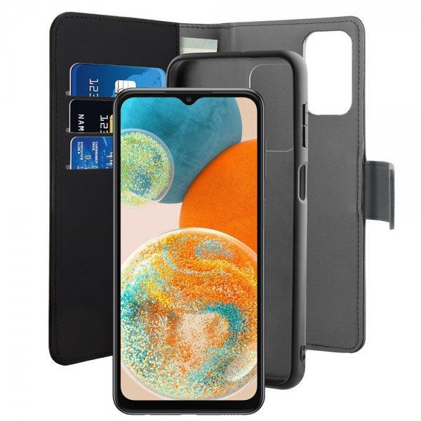 - Samsung Galaxy A23 5G - Fodral - Wallet Detachable 2 in 1 - Svart