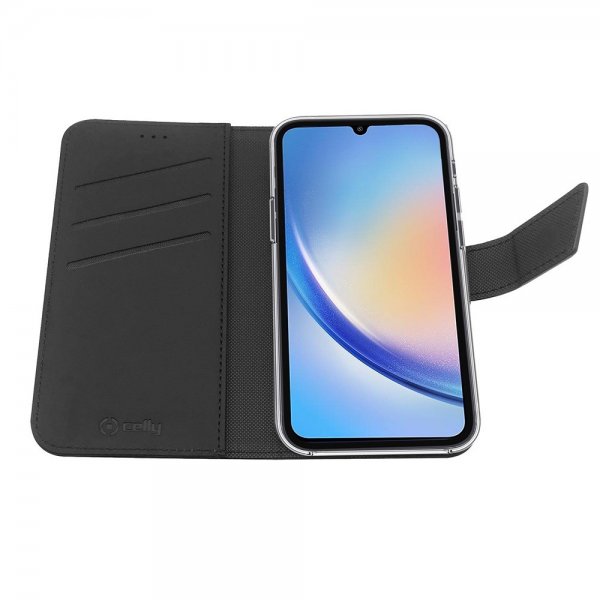 - Samsung Galaxy A34 5G - Fodral - Wally Wallet Case - Svart