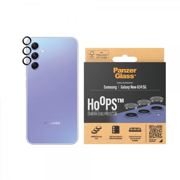 - Samsung Galaxy A35 - Kameraskydd - Hoops