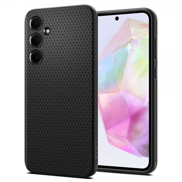 - Samsung Galaxy A35 - Skal - Liquid Air - Matte Black