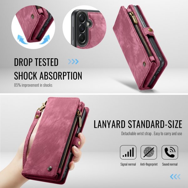 - Samsung Galaxy A37 - Fodral - 008 Series Löstagbart Skal - Röd