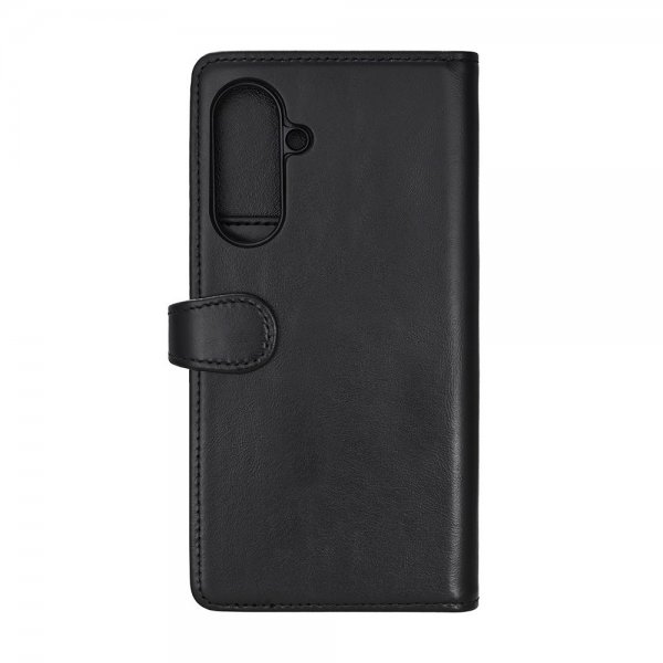 - Samsung Galaxy A37 - Fodral - 2-i-1 Äkta Läder 3 Kortfack - Svart