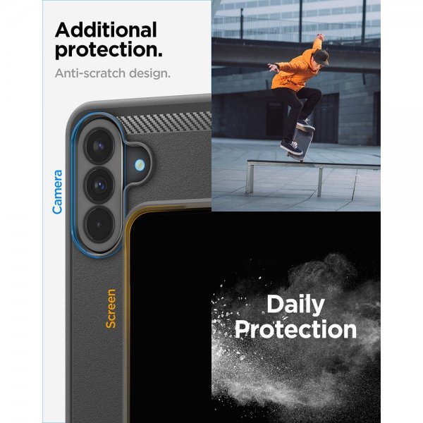 - Samsung Galaxy A37 - Skal - Rugged Armor - Matte Black