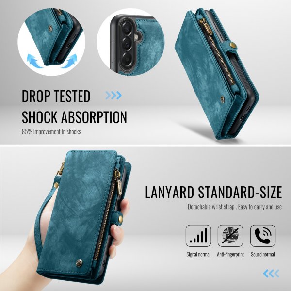 - Samsung Galaxy A57 - Fodral - 008 Series Löstagbart Skal - Blå