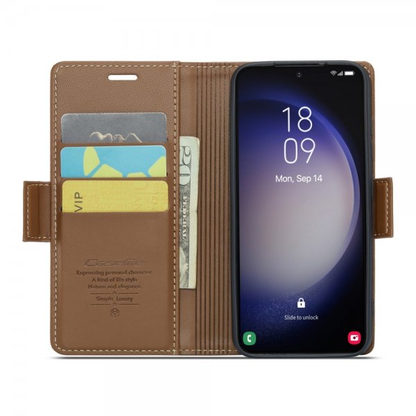 - Samsung Galaxy S23 - Fodral - 023 Series - Brun