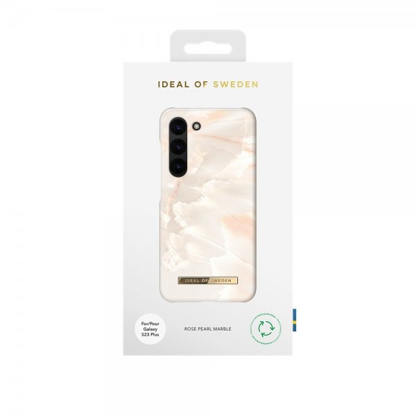 - Samsung Galaxy S23 Plus - Skal - Fashion Case - Rose Pearl Marble