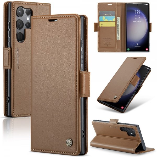 - Samsung Galaxy S23 Ultra - Fodral - 023 Series - Brun