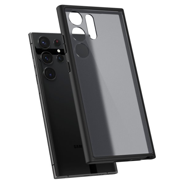 - Samsung Galaxy S23 Ultra - Skal - Ultra Hybrid Matte - Frost Black