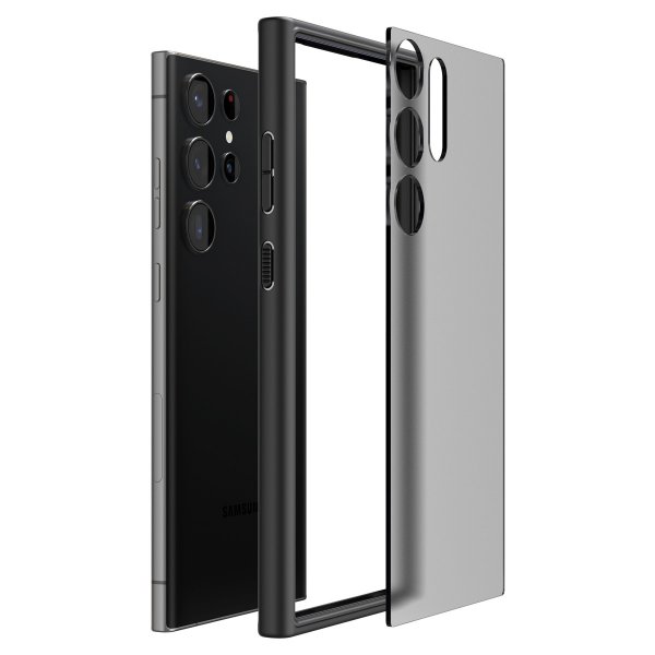 - Samsung Galaxy S23 Ultra - Skal - Ultra Hybrid Matte - Frost Black