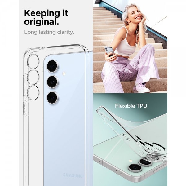 - Samsung Galaxy S24 FE - Skal - Liquid Crystal - Crystal Clear