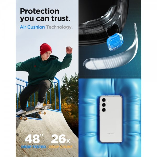 - Samsung Galaxy S24 FE - Skal - Liquid Crystal - Crystal Clear