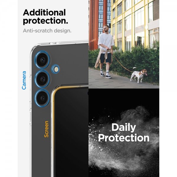 - Samsung Galaxy S24 FE - Skal - Liquid Crystal - Crystal Clear