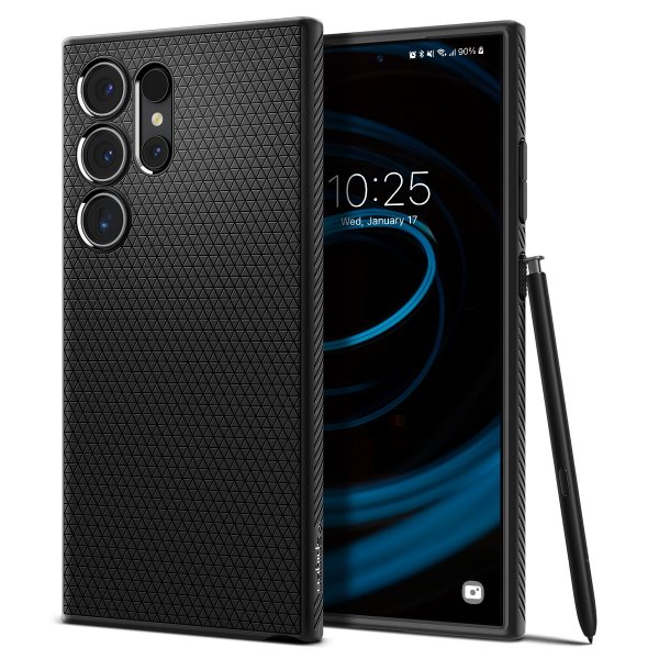 - Samsung Galaxy S24 Ultra - Skal - Liquid Air - Matte Black