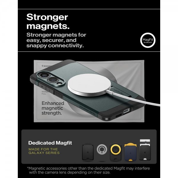 - Samsung Galaxy S25 Edge - Skal - Tough Armor MagFit - Abyss Green