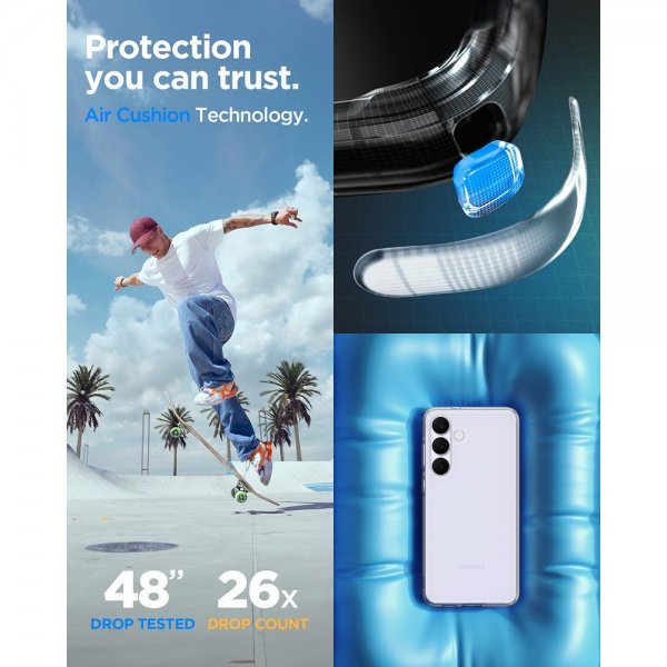 - Samsung Galaxy S25 FE - Skal - Ultra Hybrid - Crystal Clear