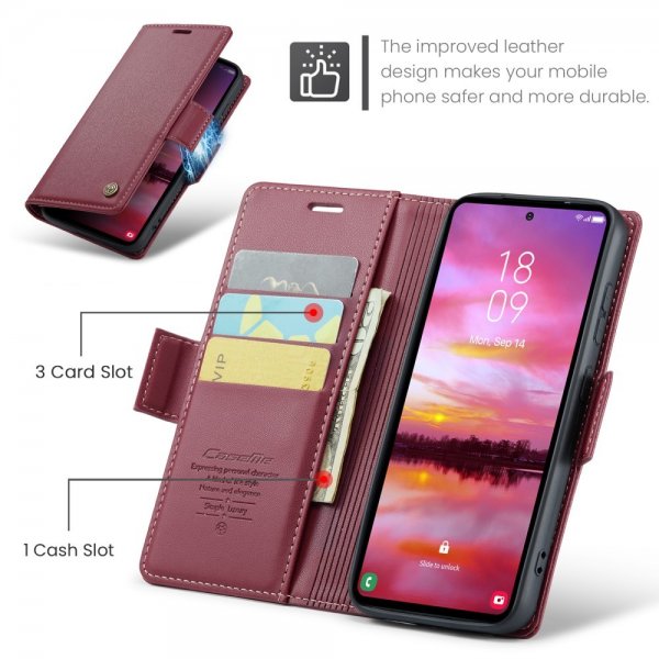 - Samsung Galaxy S24/S25 - Fodral - 023 Series - Röd