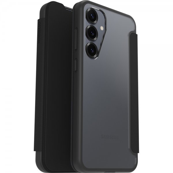 - Samsung Galaxy S25 Plus - Fodral - React Folio - Black Crystal
