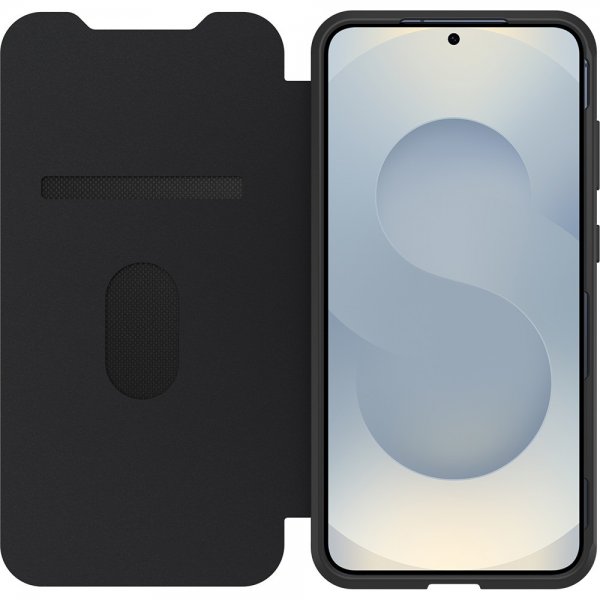- Samsung Galaxy S25 Plus - Fodral - React Folio - Black Crystal
