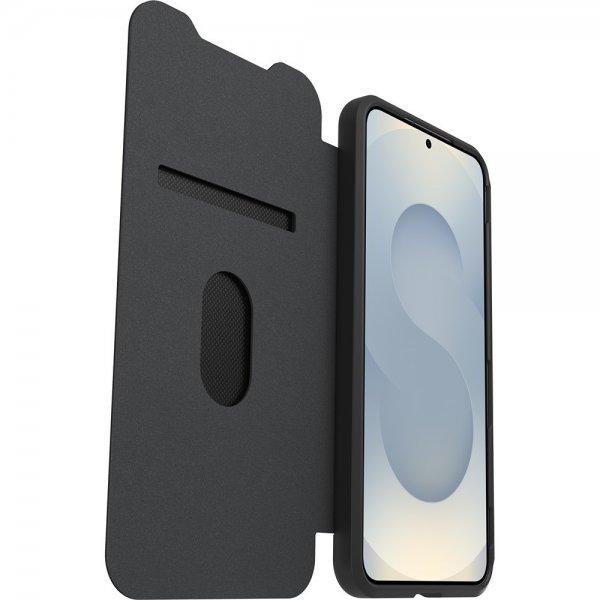 - Samsung Galaxy S25 Plus - Fodral - React Folio - Black Crystal