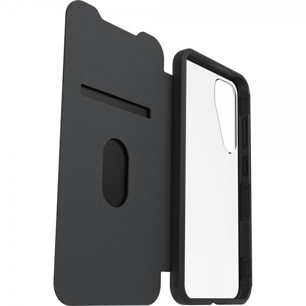 - Samsung Galaxy S25 Plus - Fodral - React Folio - Black Crystal