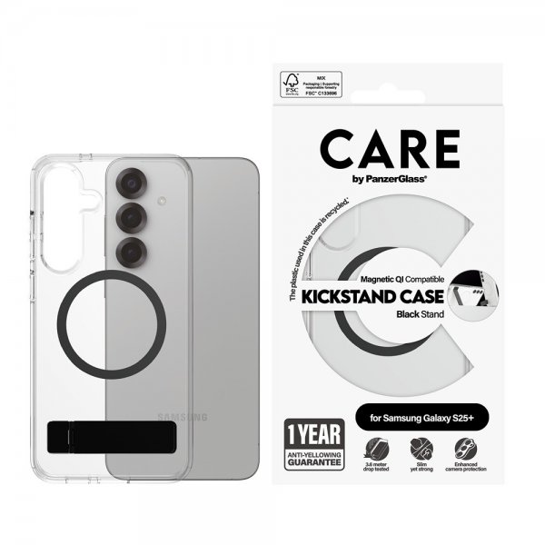 - Samsung Galaxy S25 Plus - Skal - Kickstand MagSafe - Svart