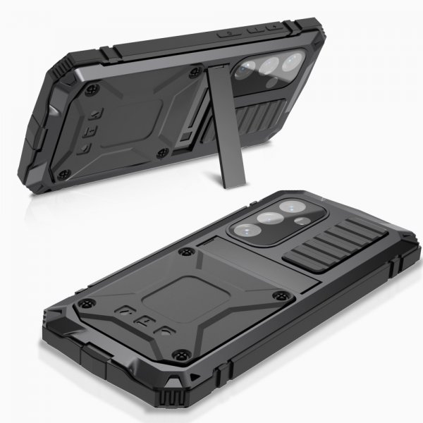 - Samsung Galaxy S25 Plus - Skal - Metall Stöttåligt - Svart