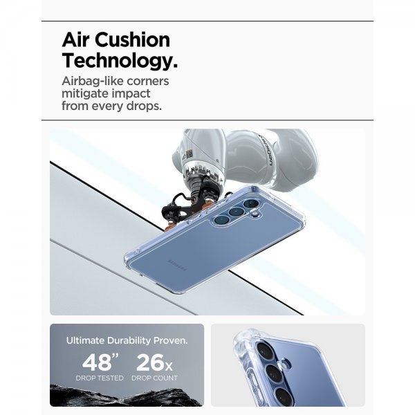 - Samsung Galaxy S25 Plus - Skal - Ultra Hybrid - Crystal Clear