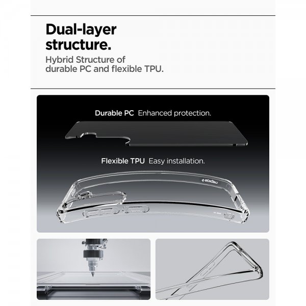 - Samsung Galaxy S25 Plus - Skal - Ultra Hybrid - Crystal Clear