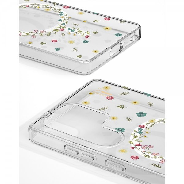 - Samsung Galaxy S25 Ultra - Skal - Clear Case MagSafe - Petite Floral