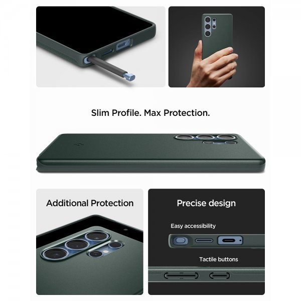 - Samsung Galaxy S25 Ultra - Skal - Thin Fit MagFit - Abyss Green