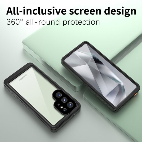 - Samsung Galaxy S25 Ultra - Skal - Vattentåligt IP68 - Svart