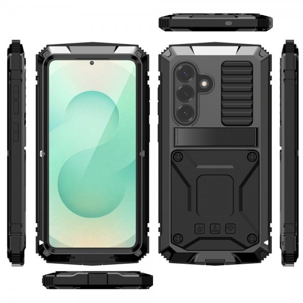 - Samsung Galaxy S26 Plus - Skal - Metall Stöttåligt - Svart