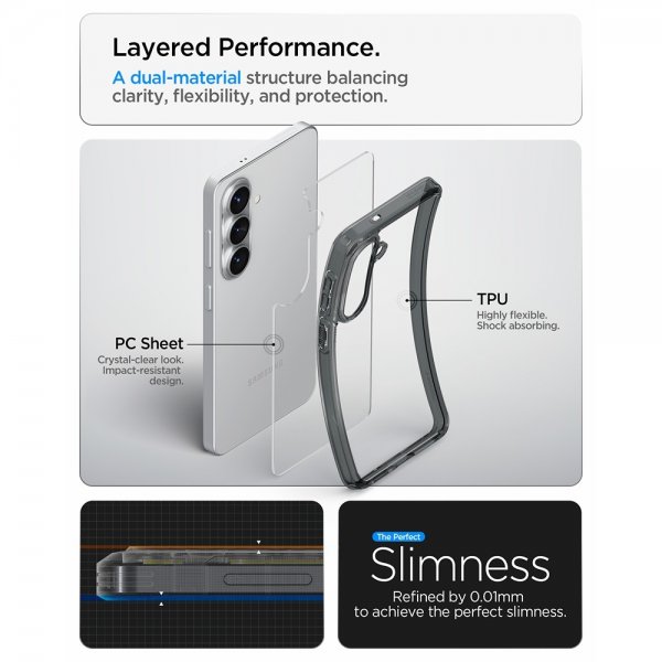 - Samsung Galaxy S26 Plus - Skal - Ultra Hybrid - Space Crystal