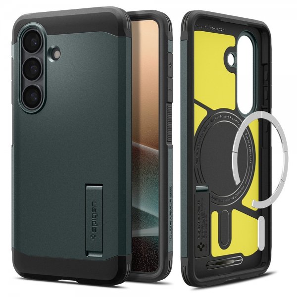 - Samsung Galaxy S26 - Skal - Tough Armor MagFit - Abyss Green